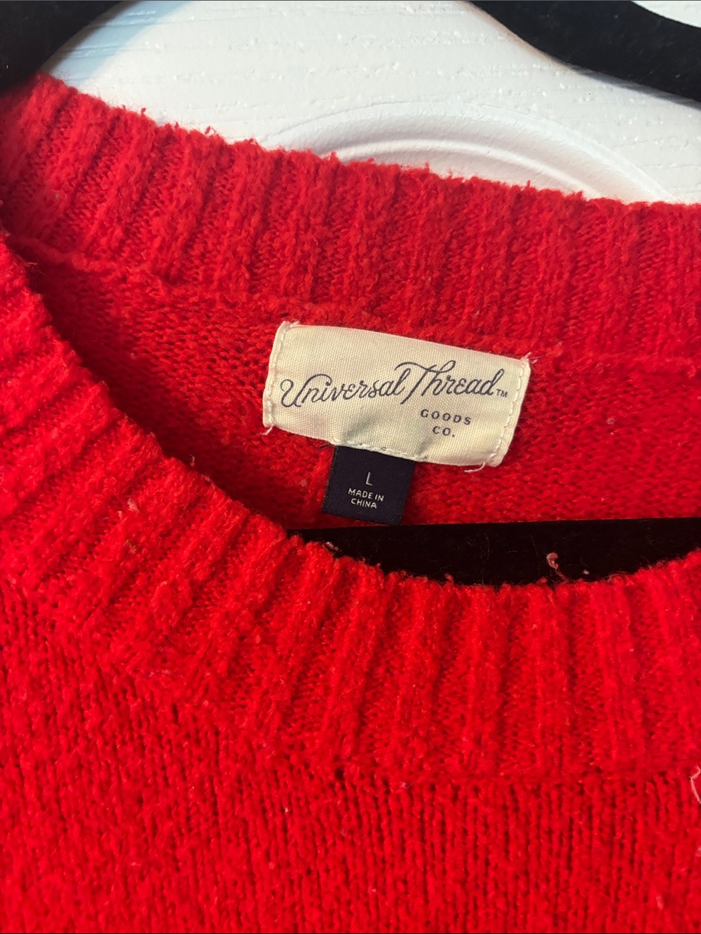Universal Thread Bright Red Crewneck Sweater - Picture 2 of 3